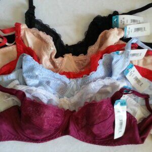 Jolie Intimates Lace Underwire Bra - 36B, 38B - NEW